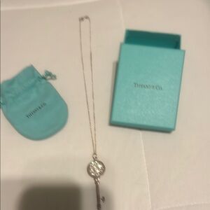 Tiffany & Co. Silver Key Pendant Necklace